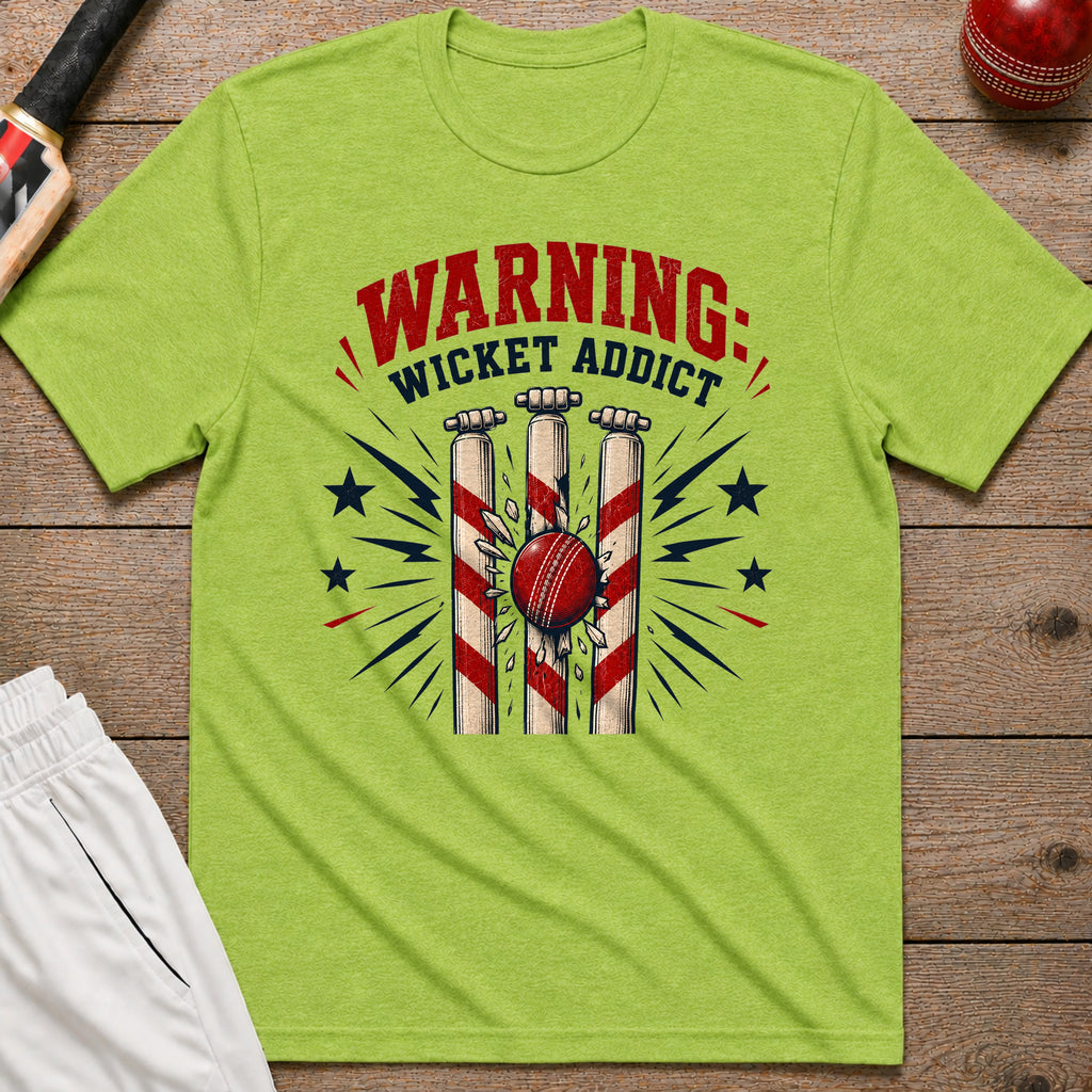 Wicket Addict T-Shirt - Lime