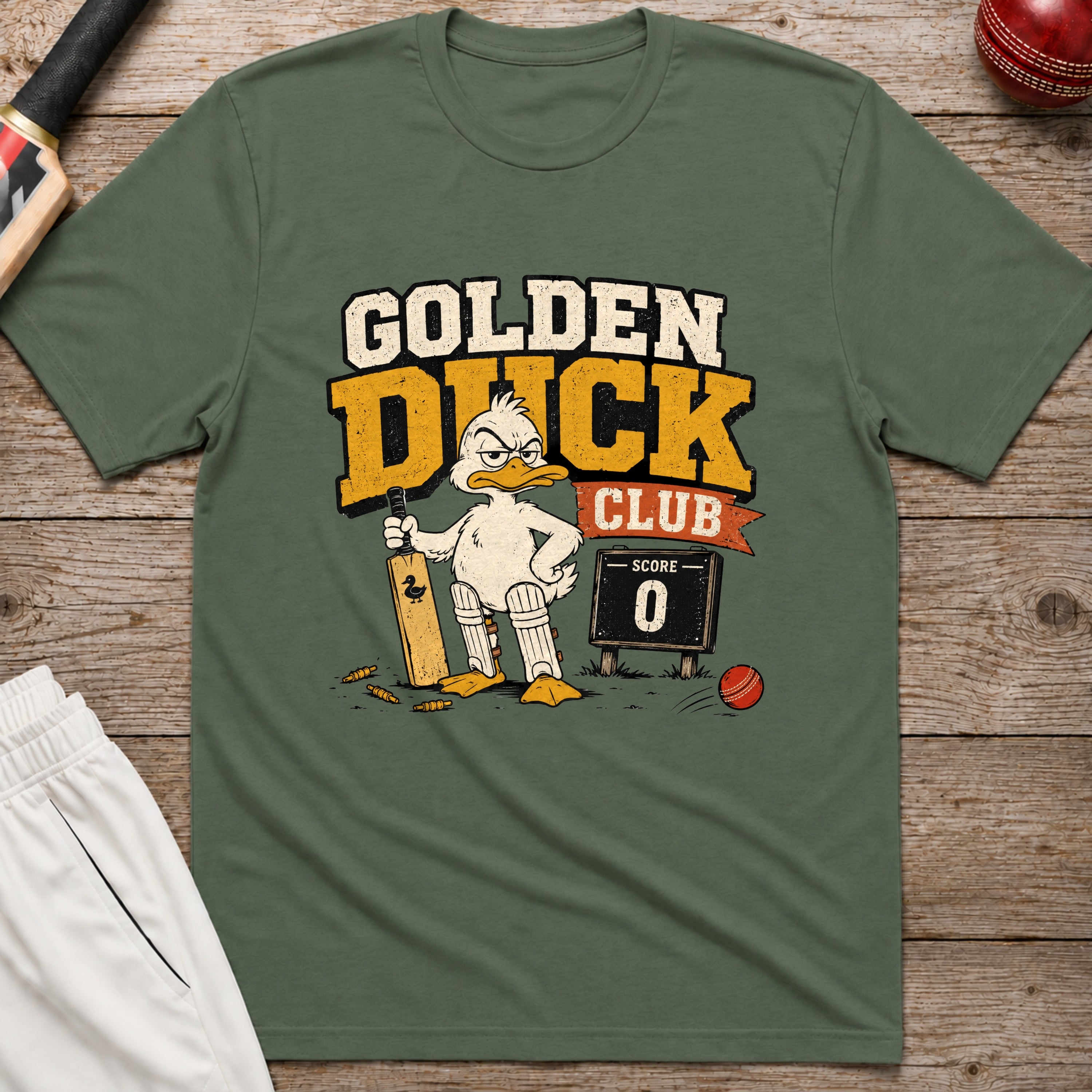 Golden Duck Club T-Shirt - Military Green