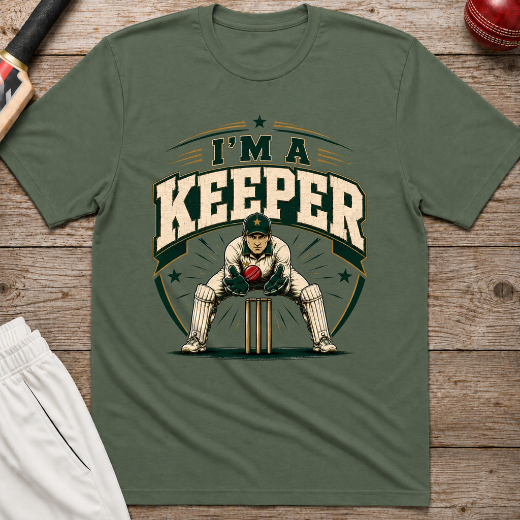 Im A Keeper T-Shirt - Military Green