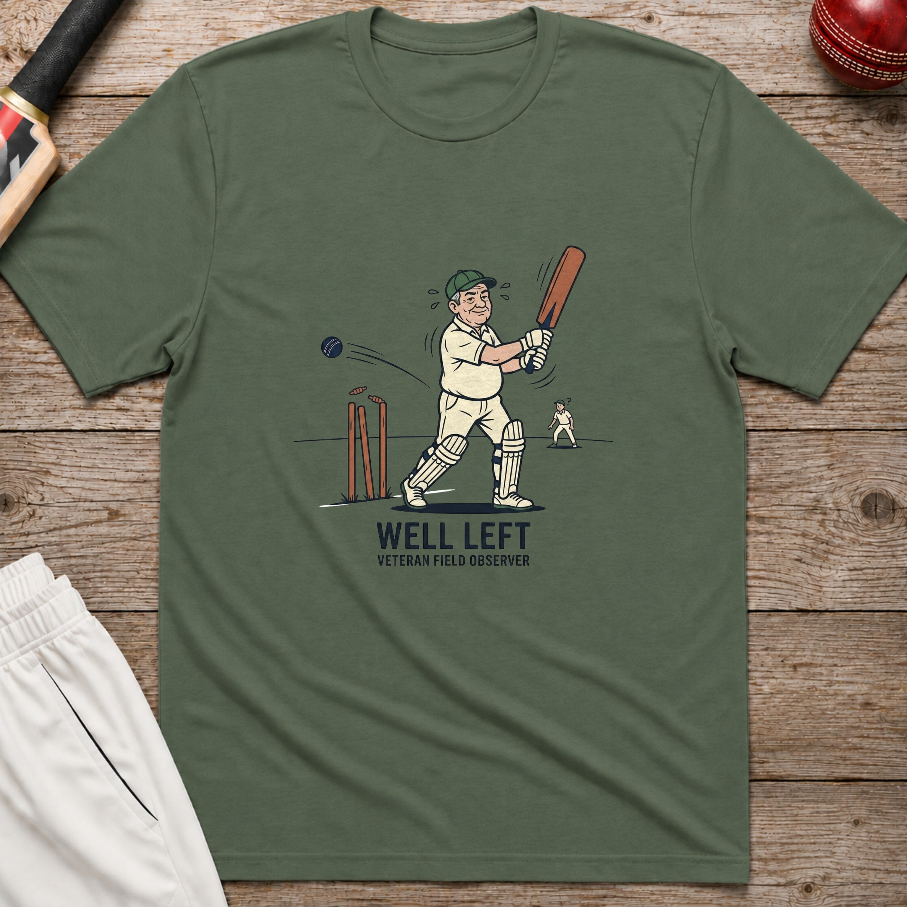 Well Left T-Shirt - Military Green