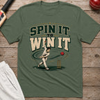Spin It To Win It T-Shirt - Military Green