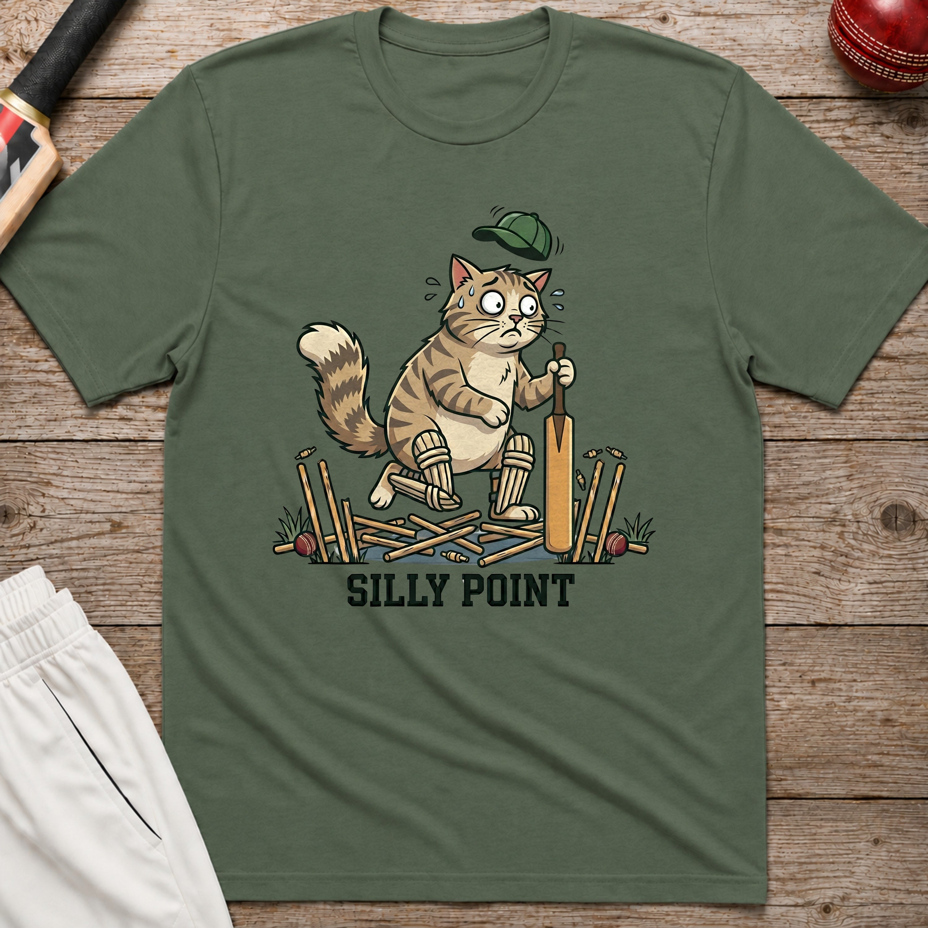 Silly Point T-Shirt - Military Green