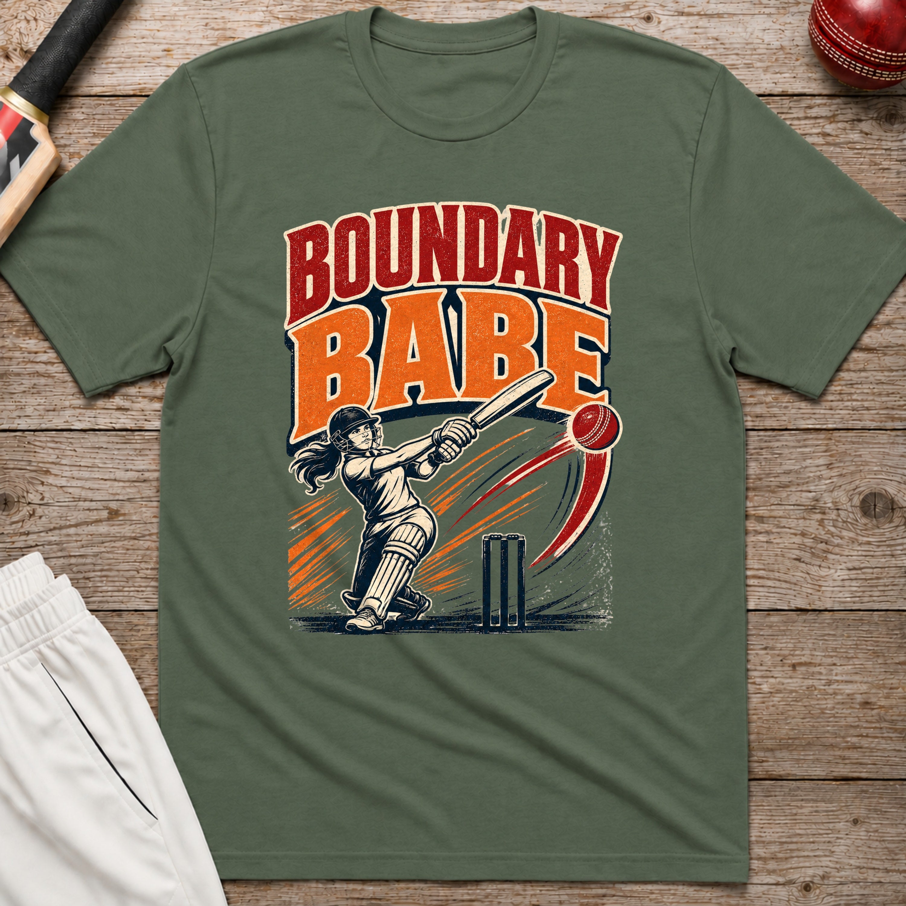 Boundary Babe T-Shirt - Military Green