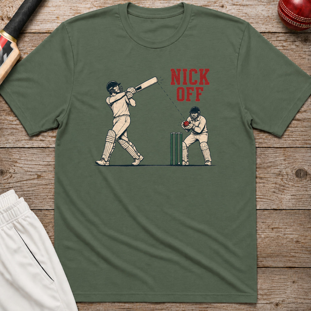 Nick Off T-Shirt - Military Green