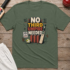 No Third Umpire Needed T-Shirt - Military Green
