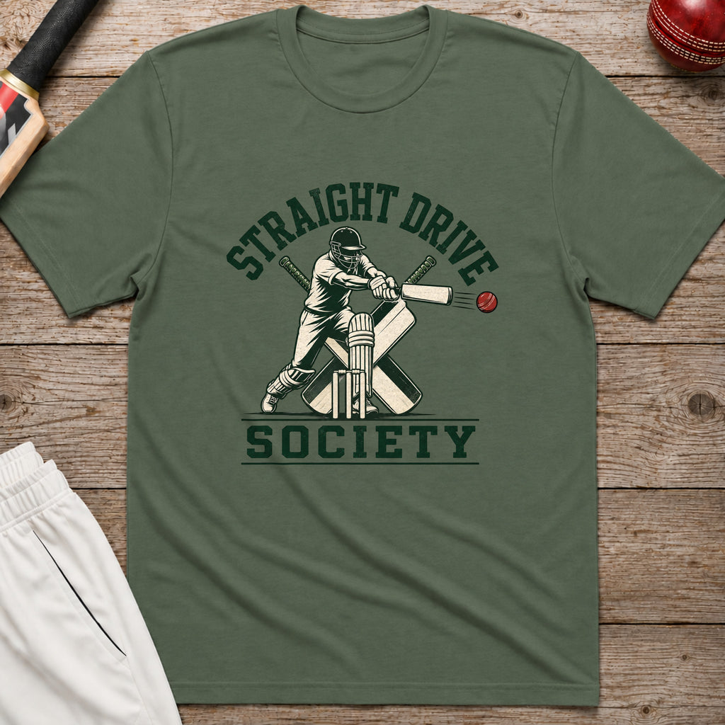 Straight Drive Society T-Shirt - Military Green