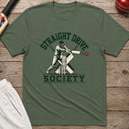 Straight Drive Society T-Shirt - Military Green