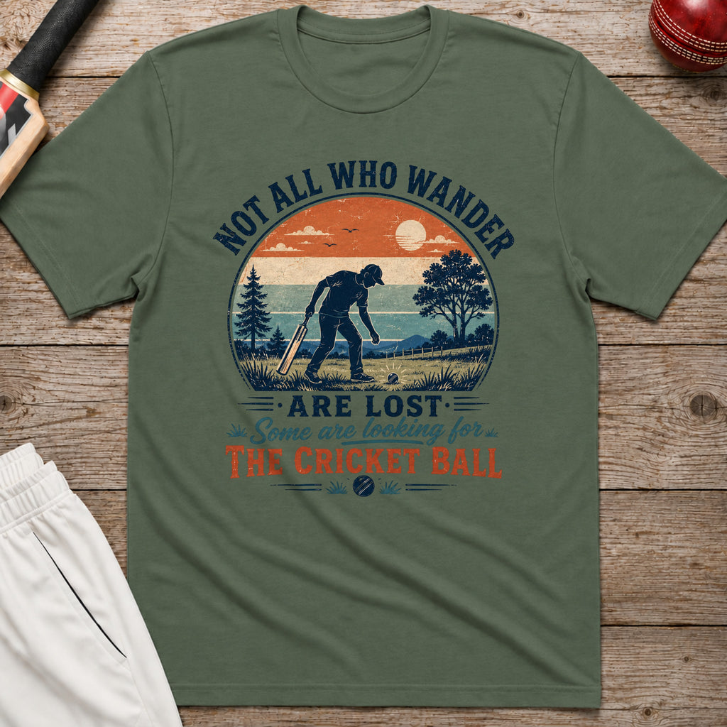 Not All Who Wander Are Lost T-Shirt - Military Green
