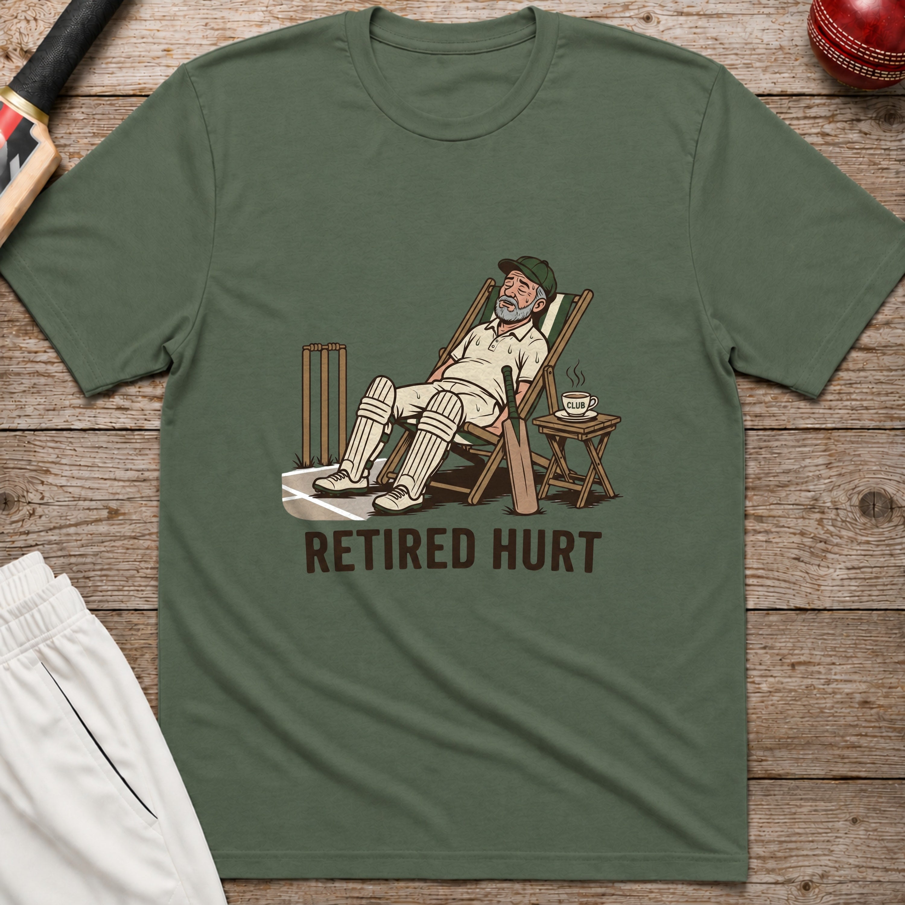 Retired Hurt T-Shirt - Military Green