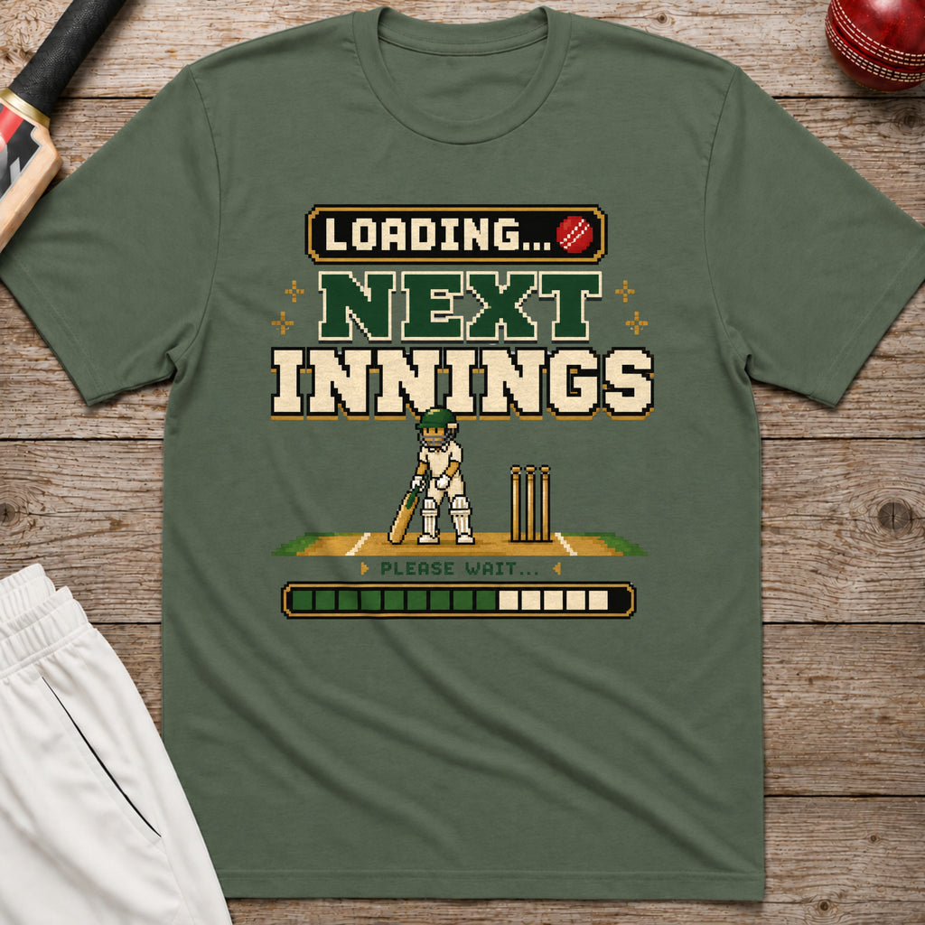 Loading Next Innings T-Shirt - Military Green