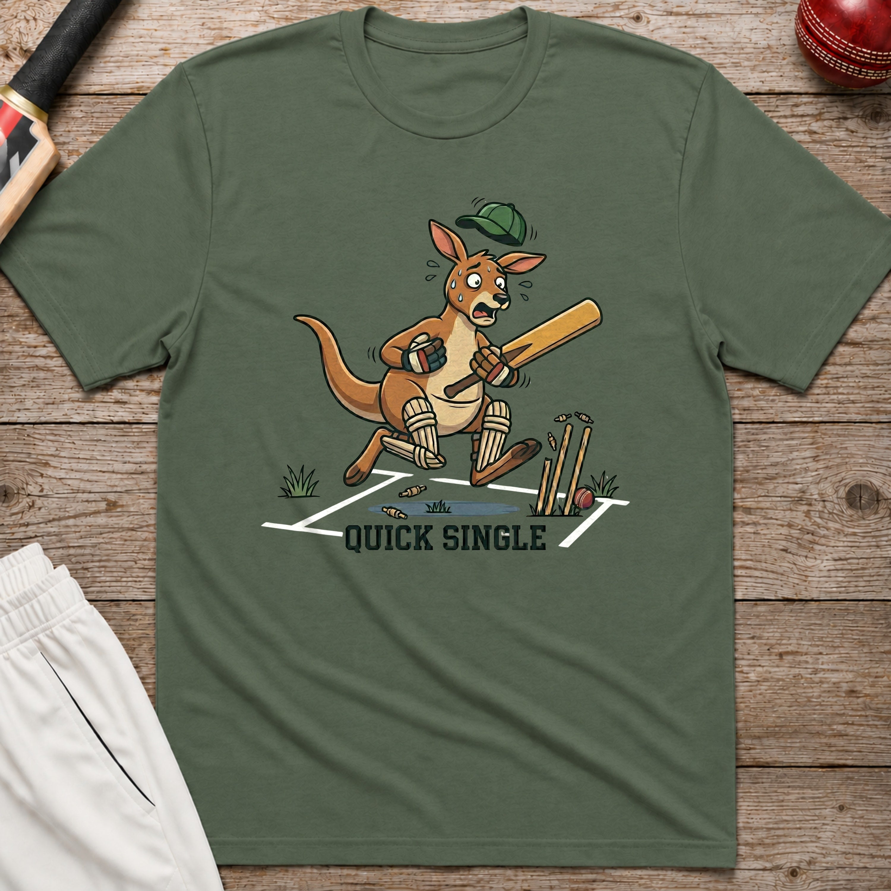Quick Single T-Shirt - Military Green