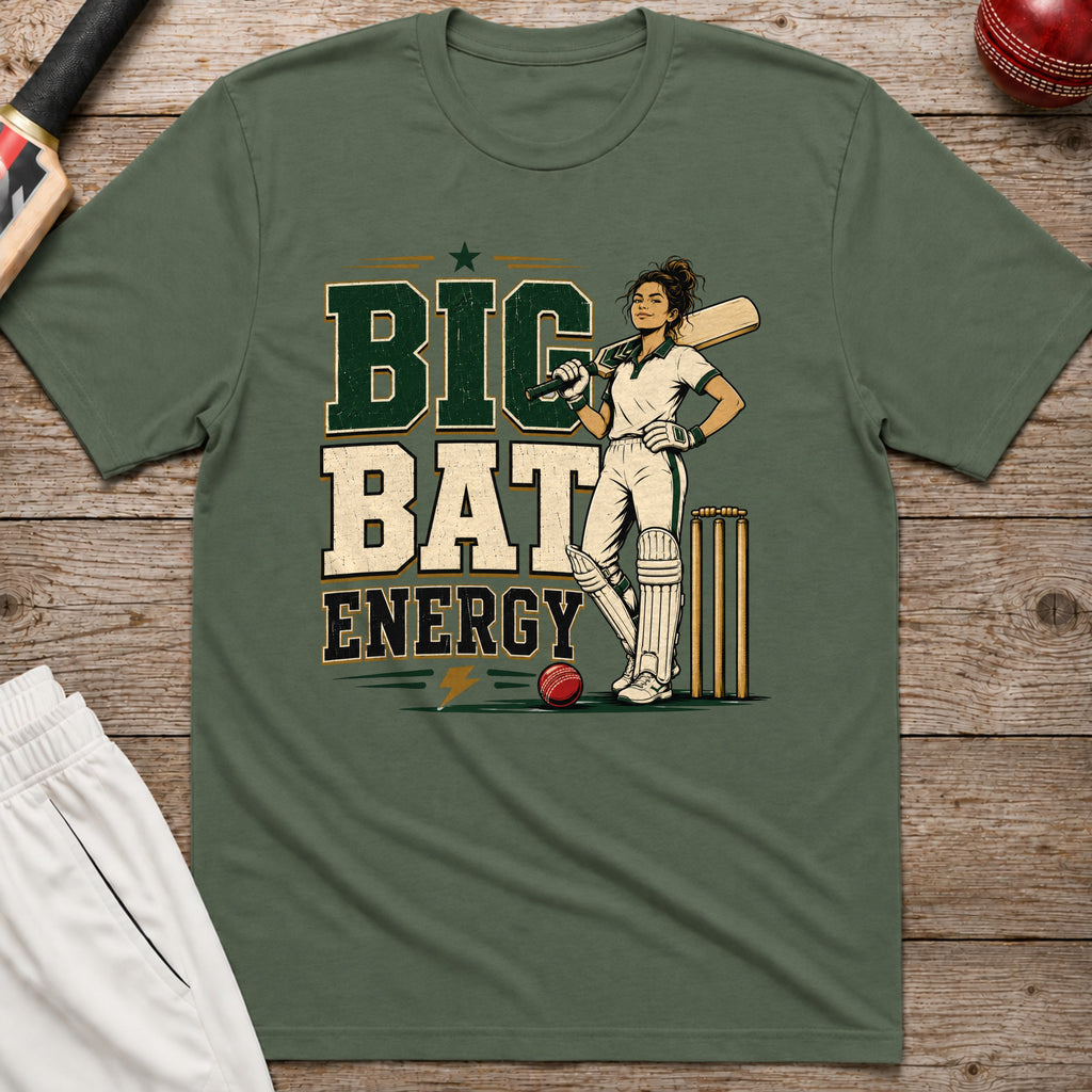 Big Bat Energy T-Shirt - Military Green