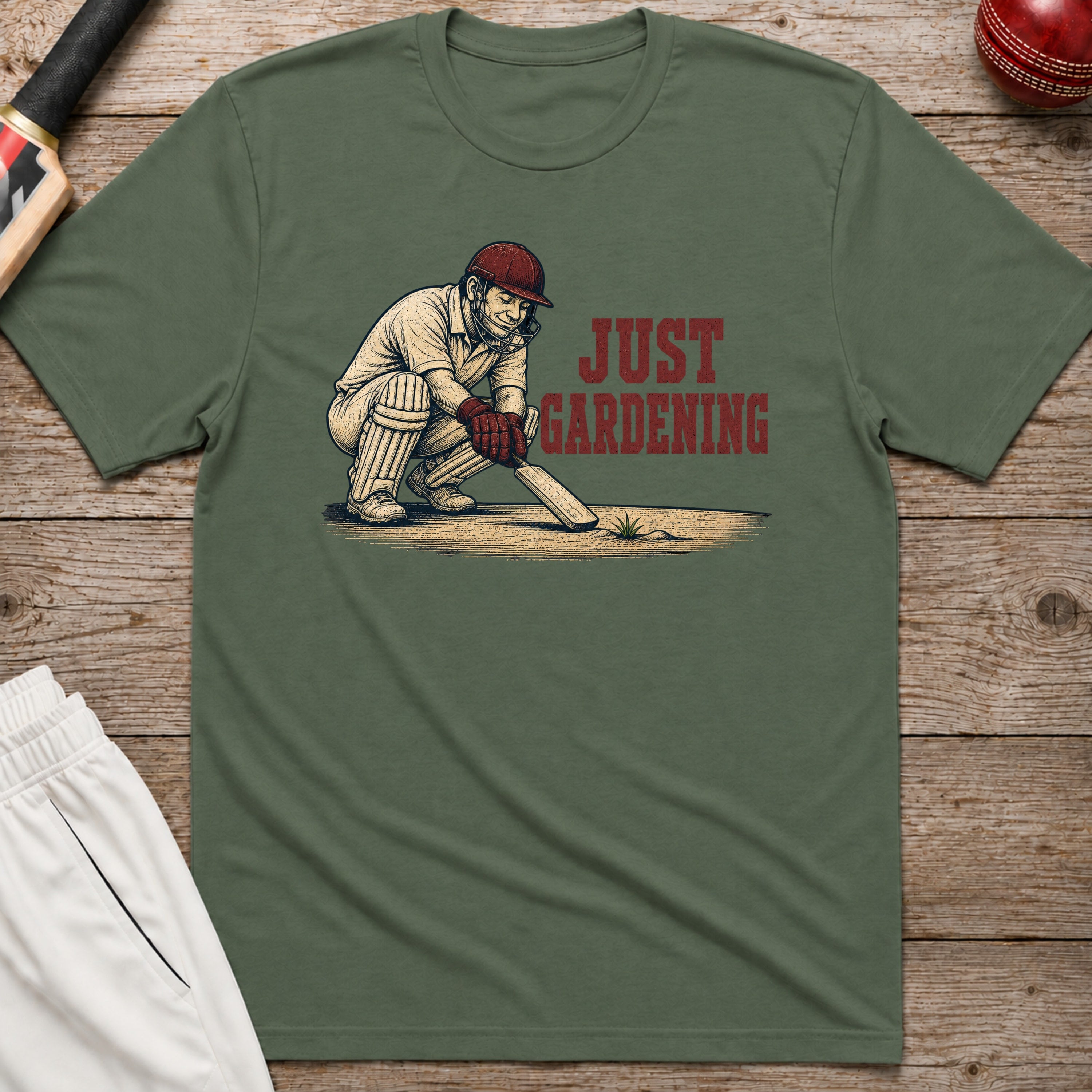 Just Gardening T-Shirt - Military Green