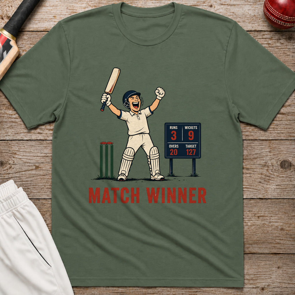 Match Winner T-Shirt - Military Green