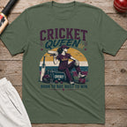 Cricket Queen T-Shirt - Military Green