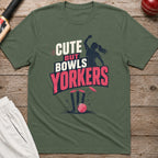 Cute But Bowls Yorkers T-Shirt - Military Green