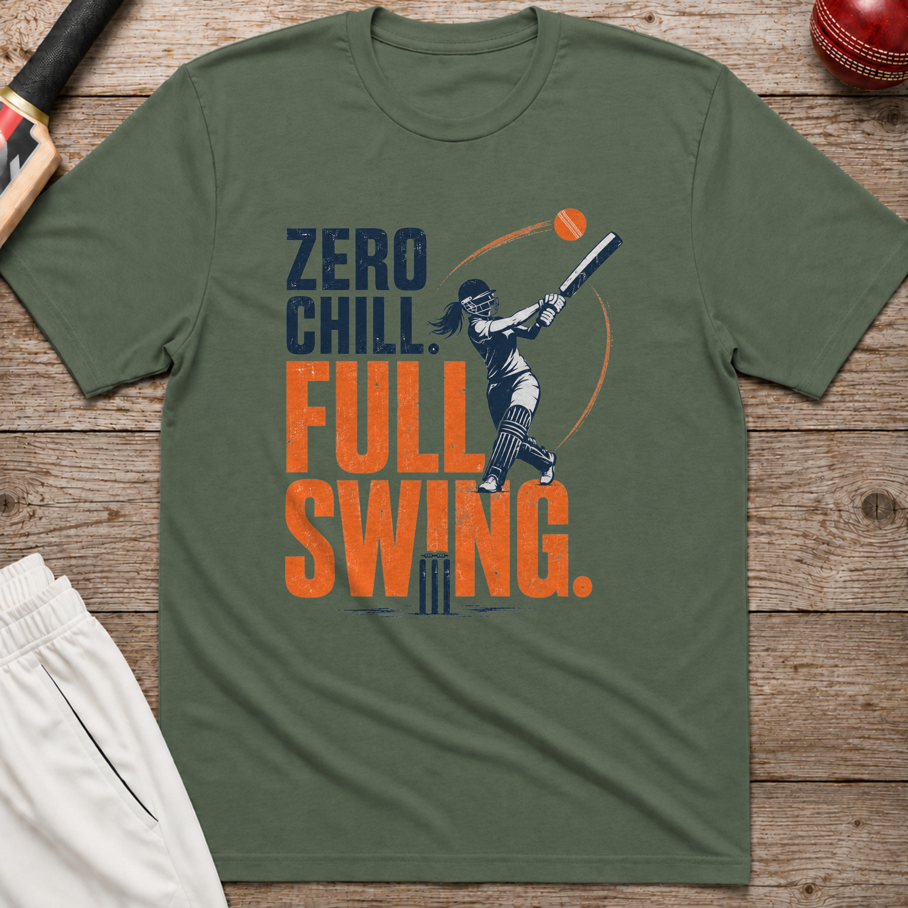 Zero Chill Full Swing T-Shirt - Military Green