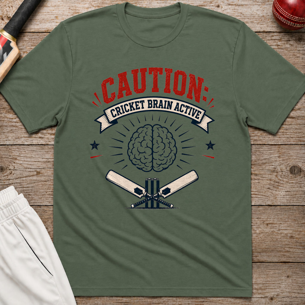 Cricket Brain Active T-Shirt - Military Green
