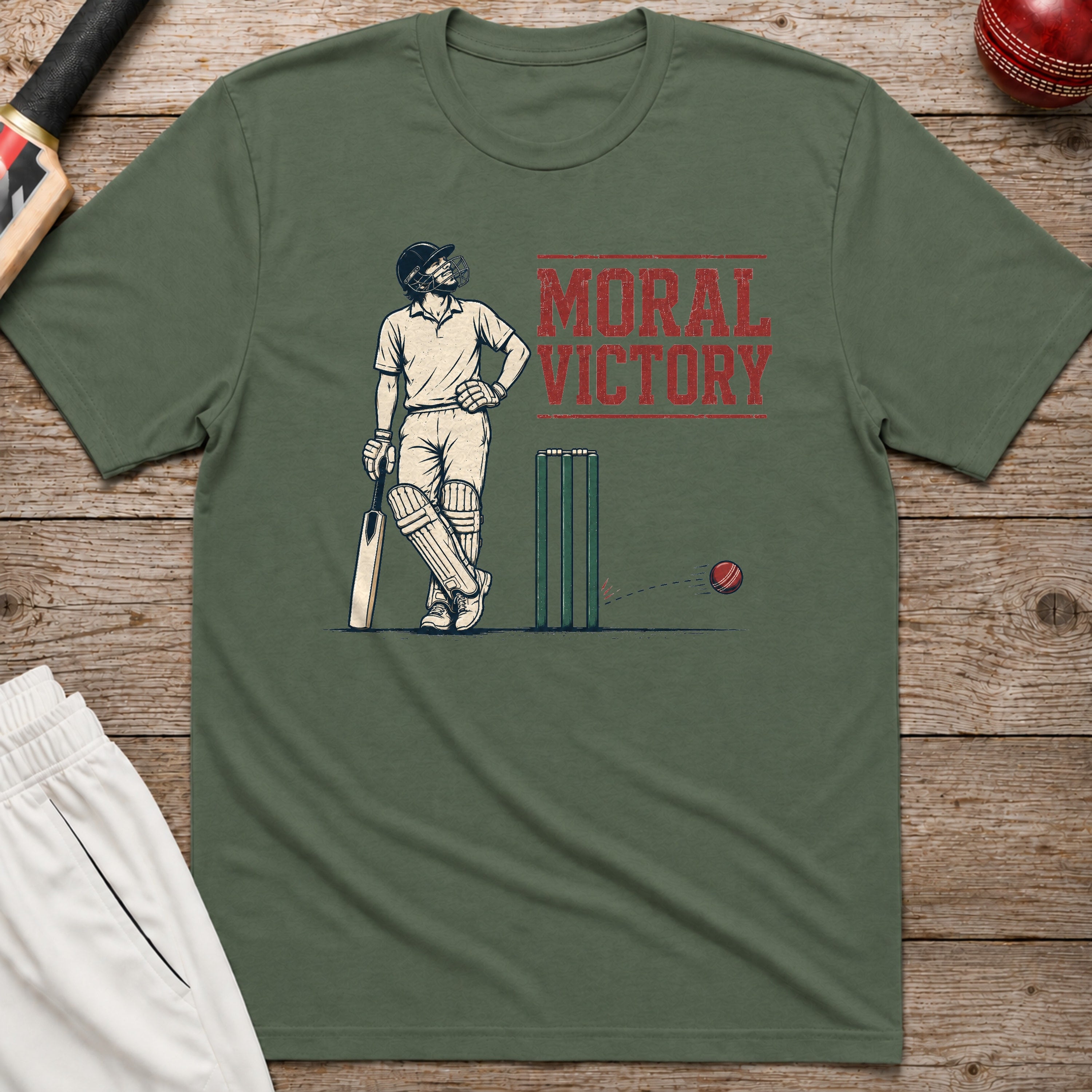 Moral Victory T-Shirt - Military Green