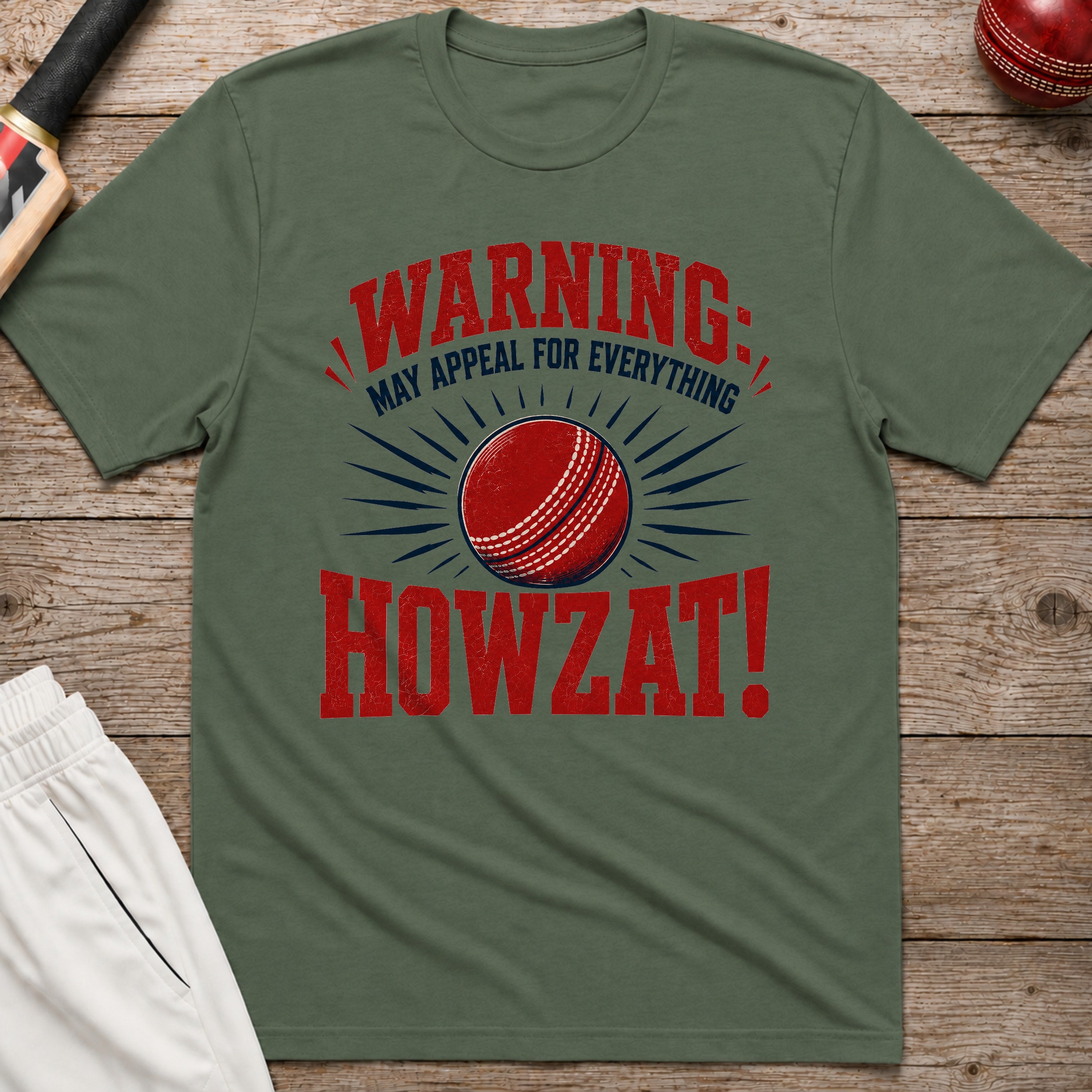 Warning May Appeal For Everything T-Shirt - Military Green