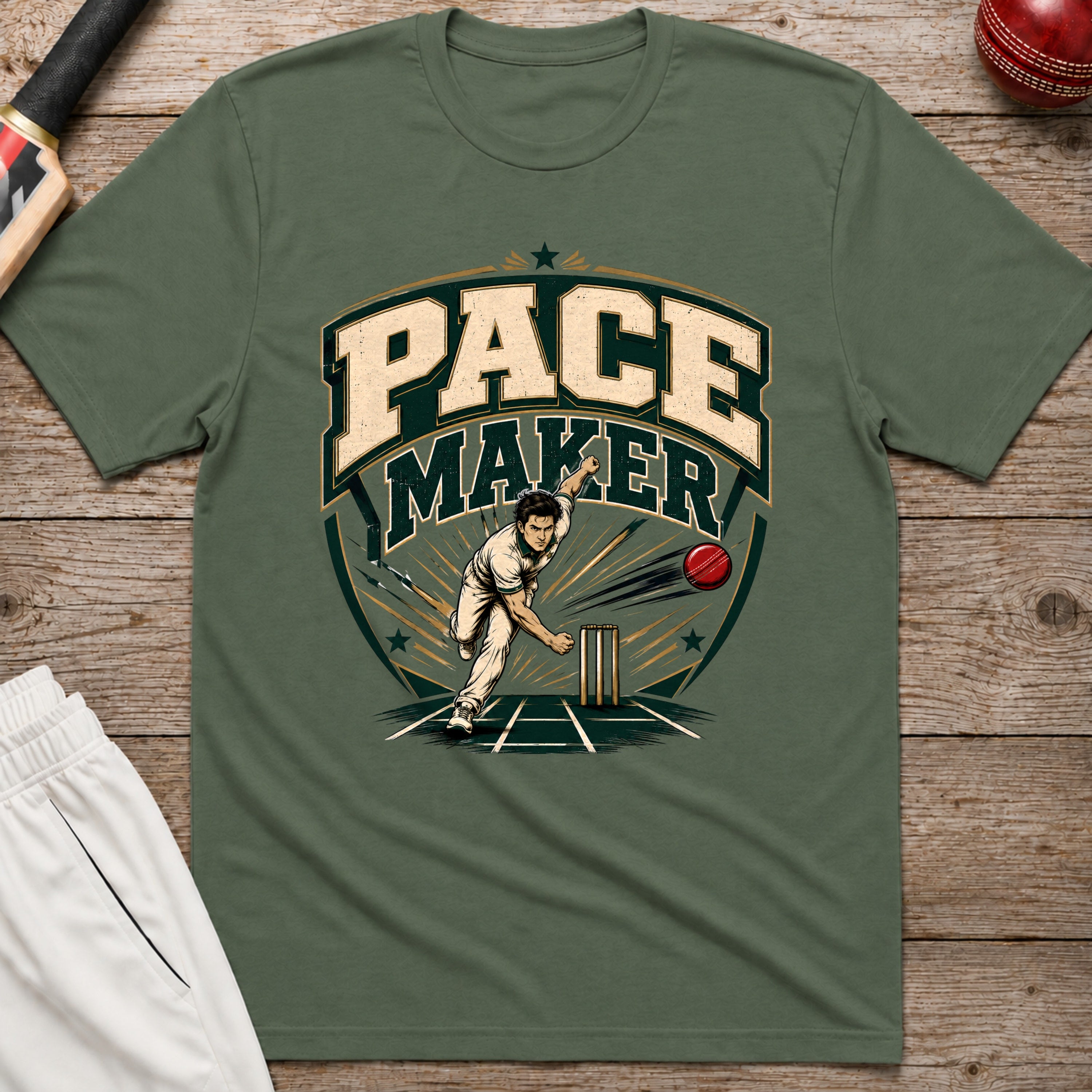 Pace Maker T-Shirt - Military Green