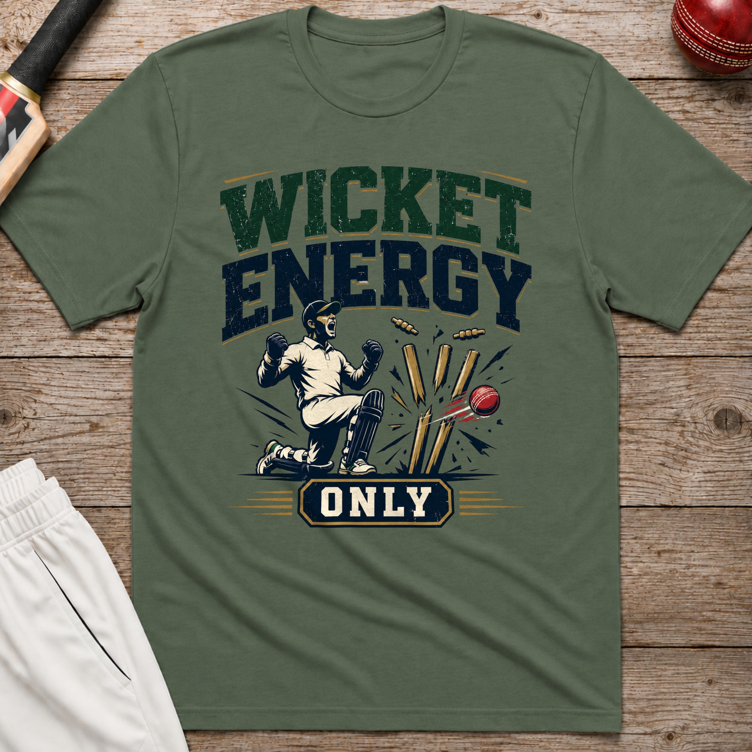 Wicket Energy Only T-Shirt - Military Green
