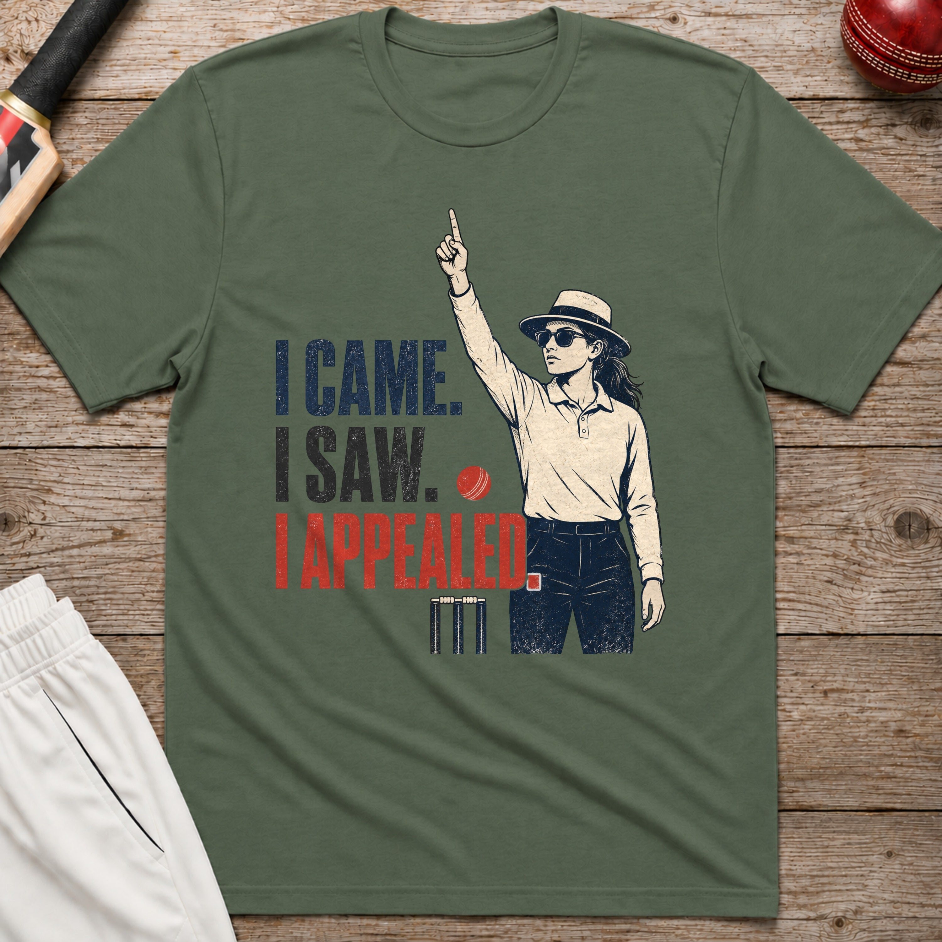 I Came I Saw I Appealed T-Shirt - Military Green