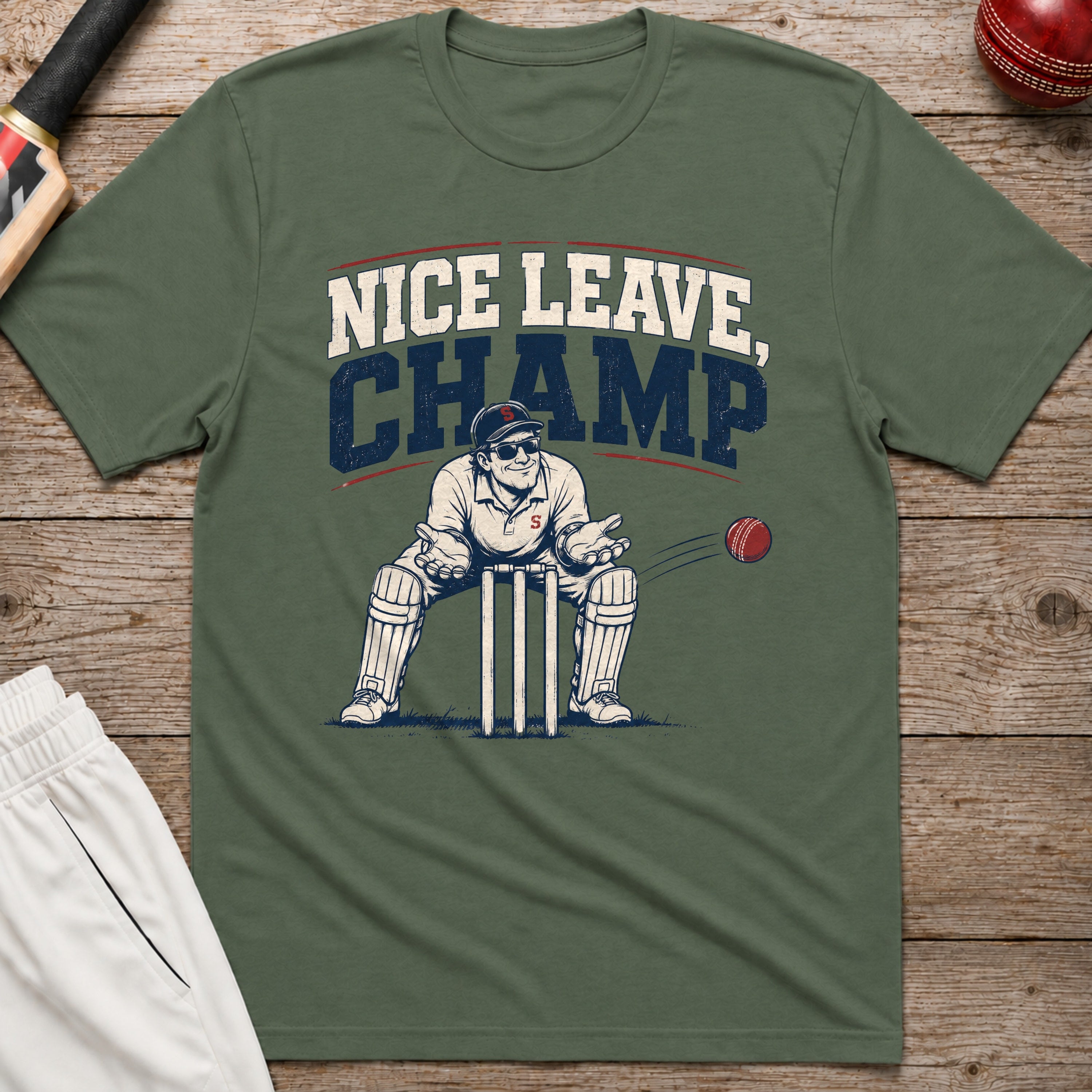 Nice Leave Champ T-Shirt - Military Green