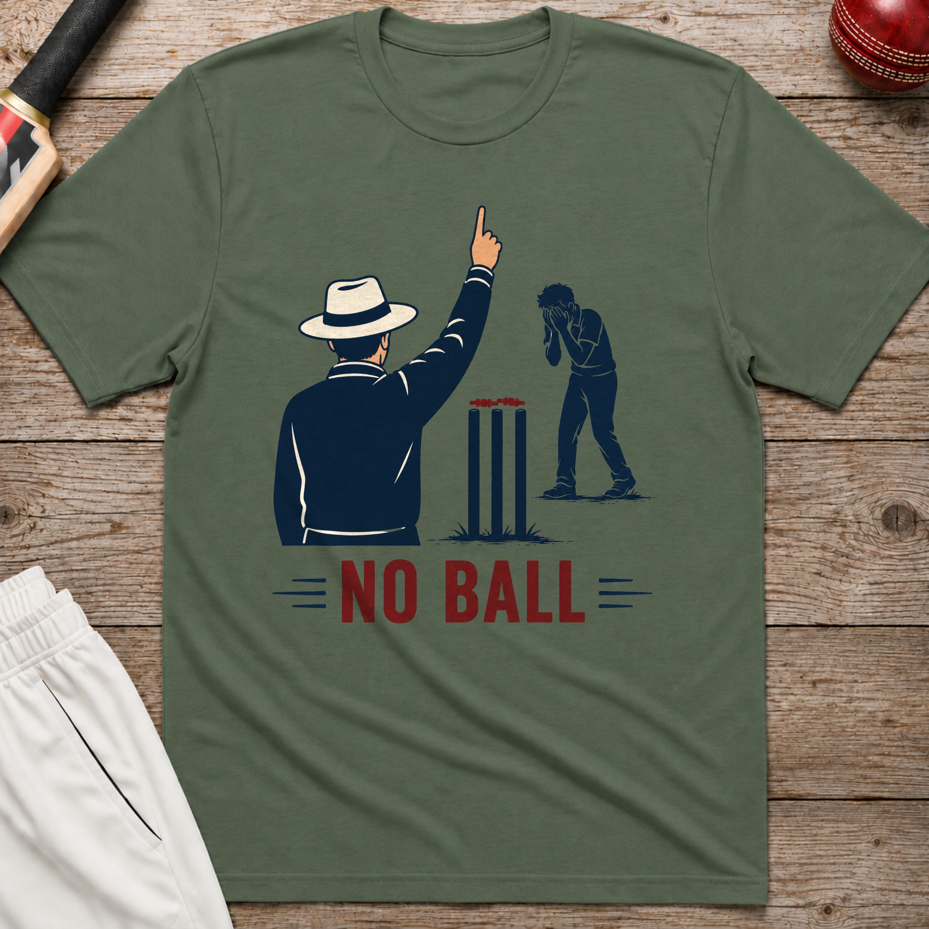 No Ball T-Shirt - Military Green