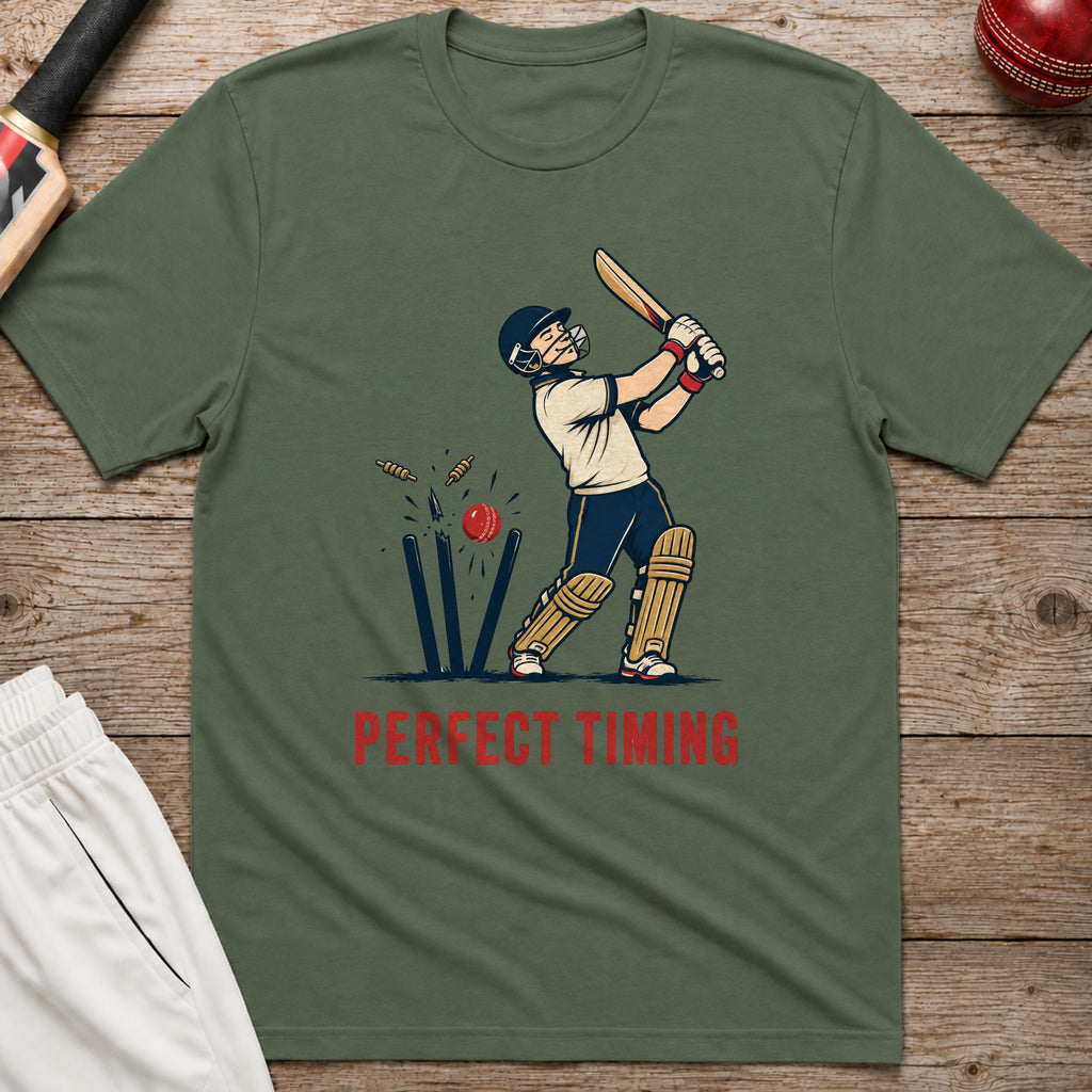 Perfect Timing T-Shirt - Military Green