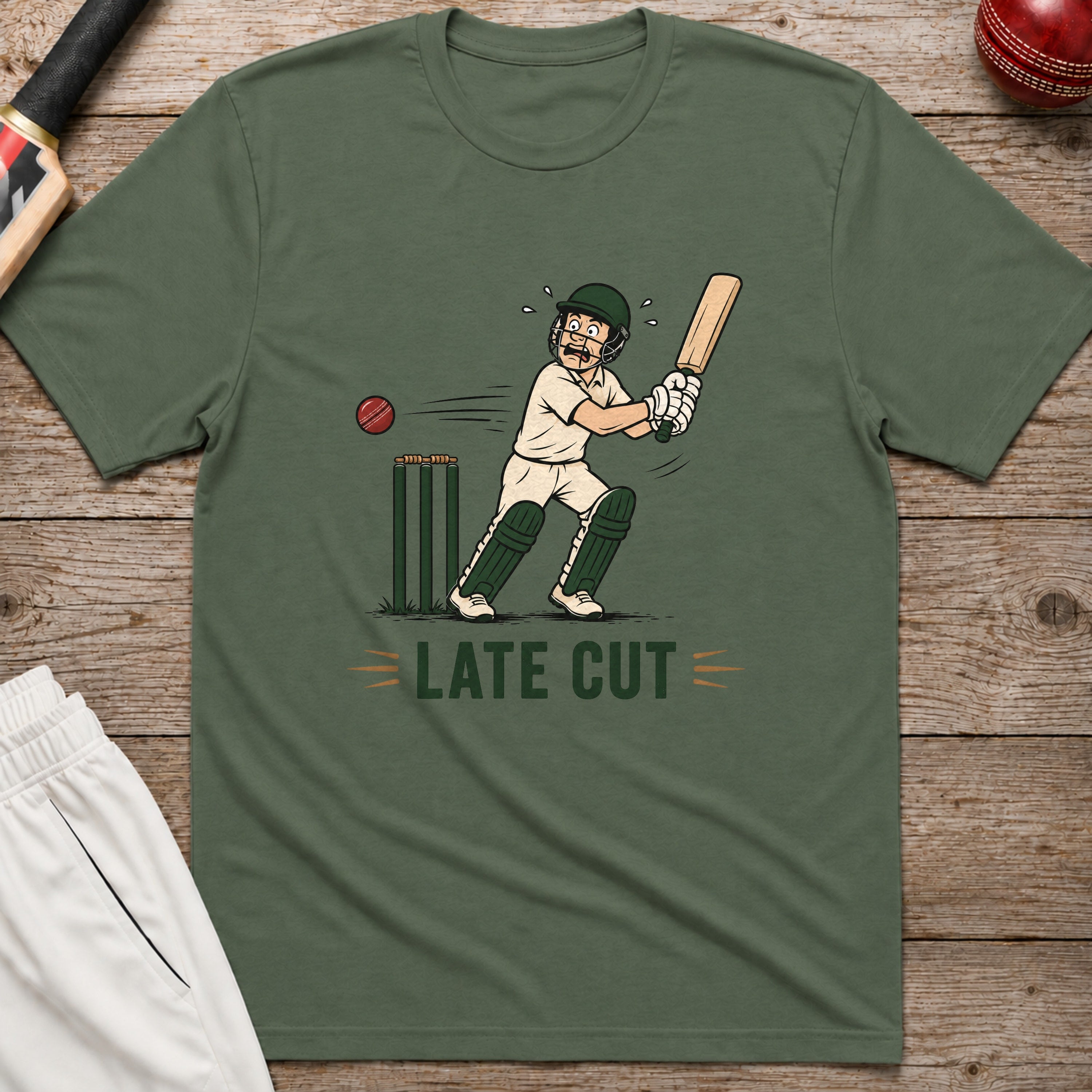 Late Cut T-Shirt - Military Green