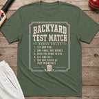 Backyard Test Match House Rules T-Shirt - Military Green