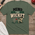 Mind The Wicket T-Shirt - Military Green