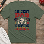 Cricket Dad Umpire Of The House T-Shirt - Military Green