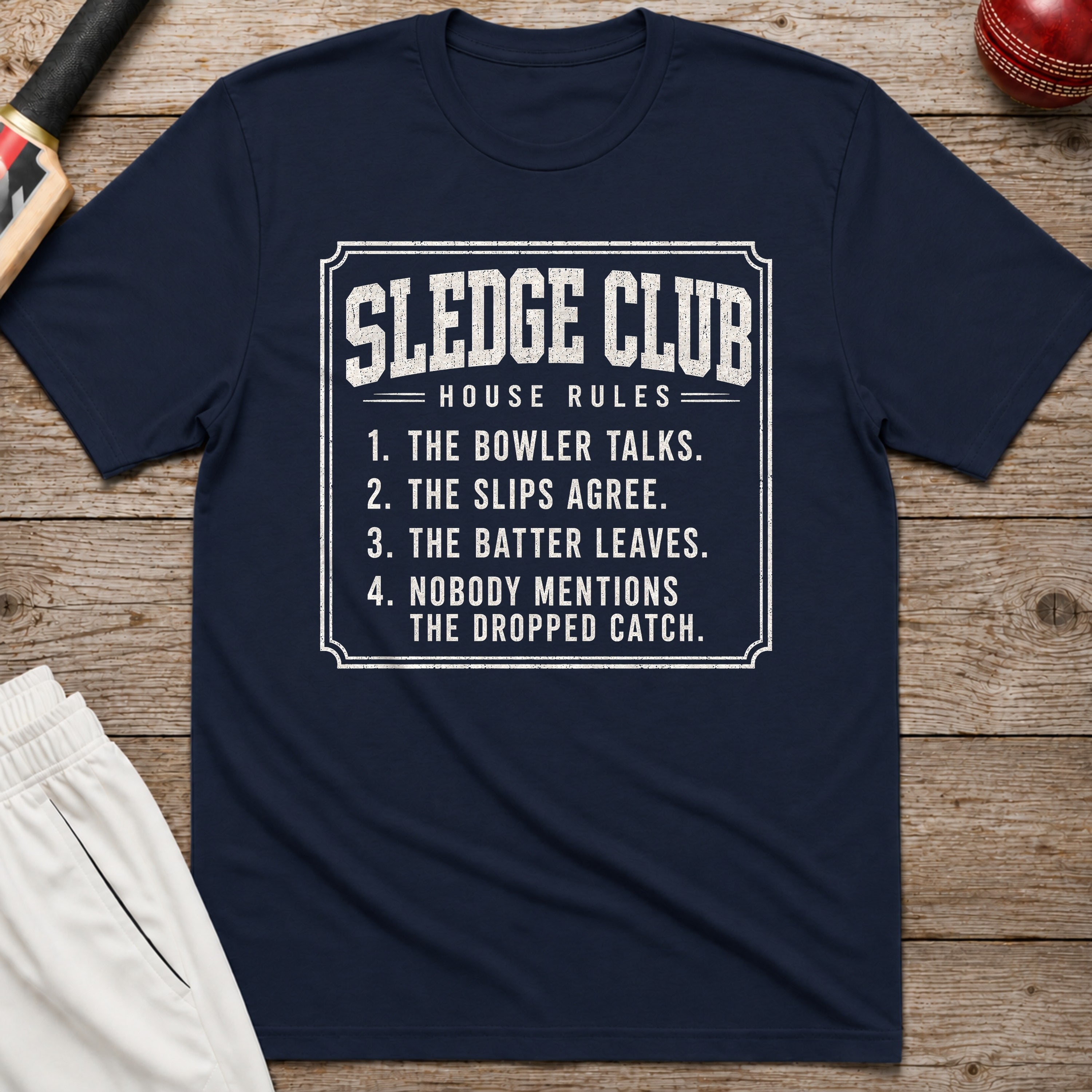 Sledge Club House Rules T-Shirt - Navy