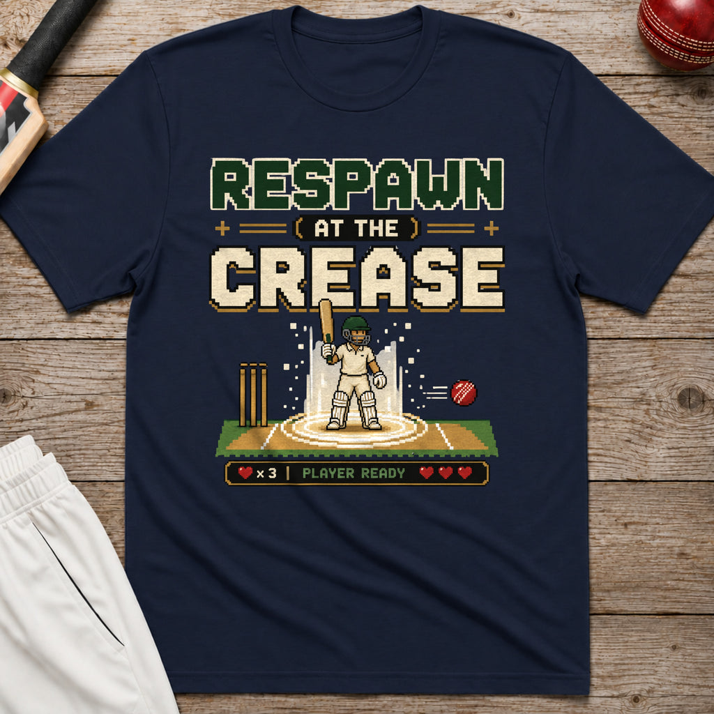 Respawn At The Crease T-Shirt - Navy