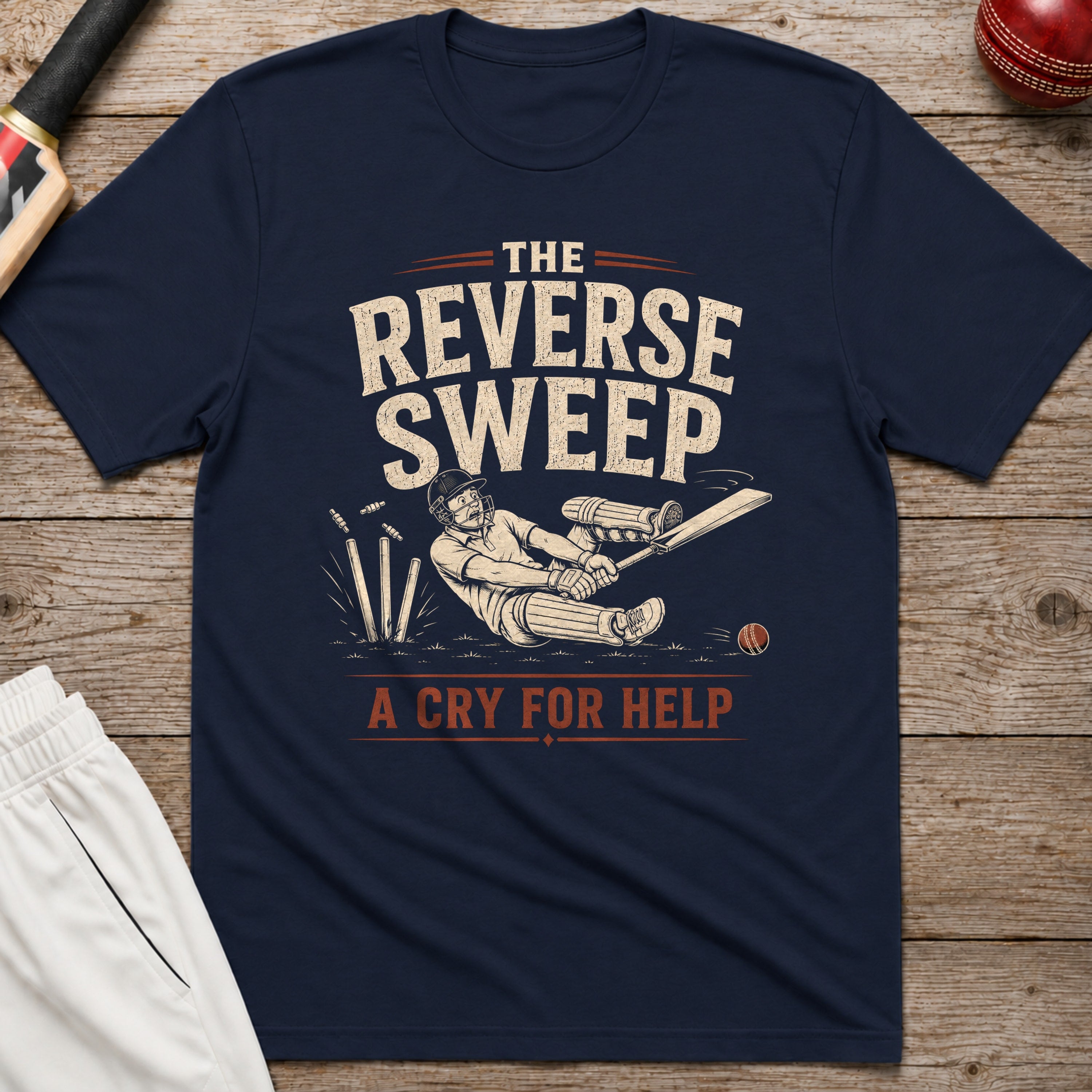 The Reverse Sweep A Cry For Help T-Shirt - Navy