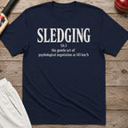 Sledging The Gentle Art Of Psychological Negotiation T-Shirt - Navy