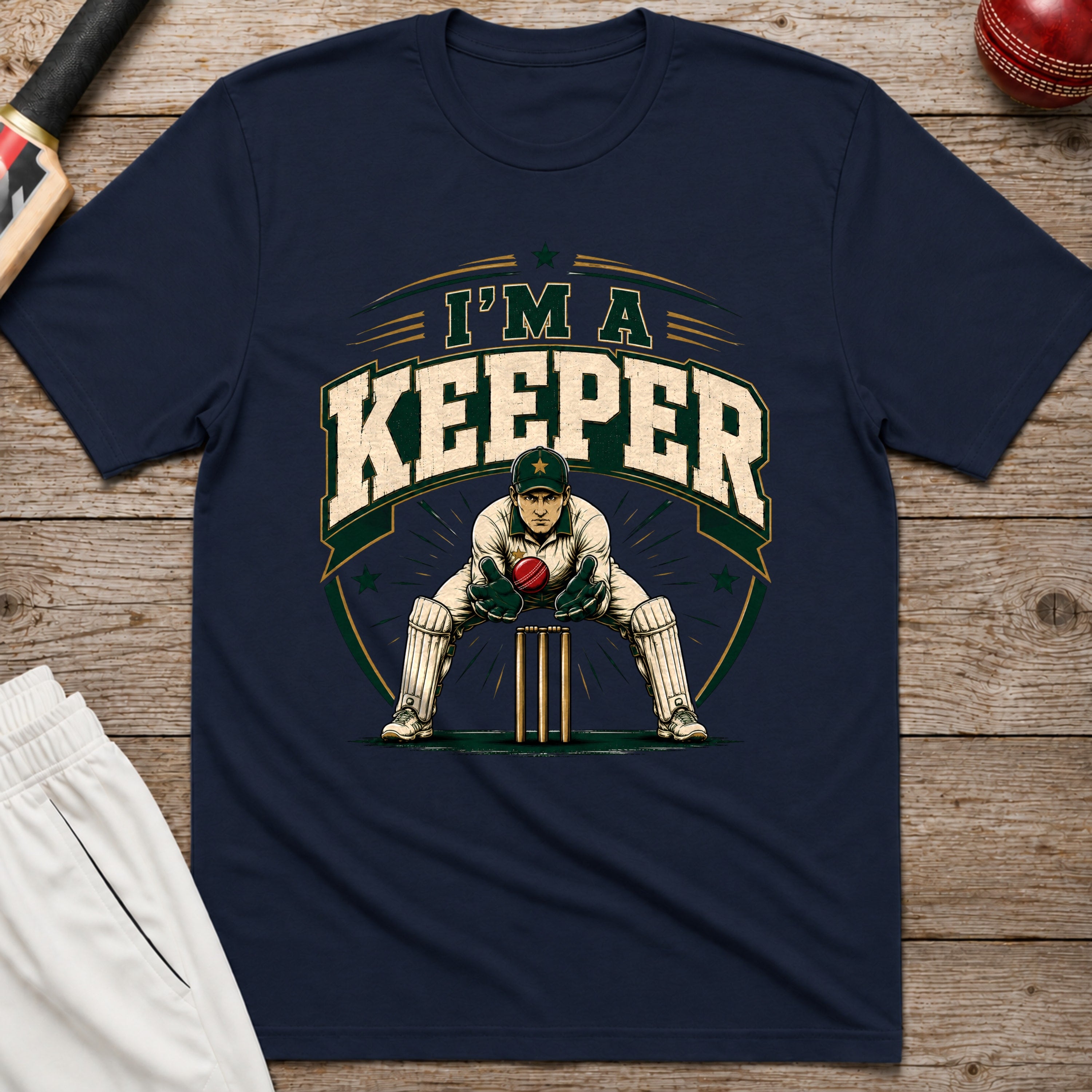 Im A Keeper T-Shirt - Navy