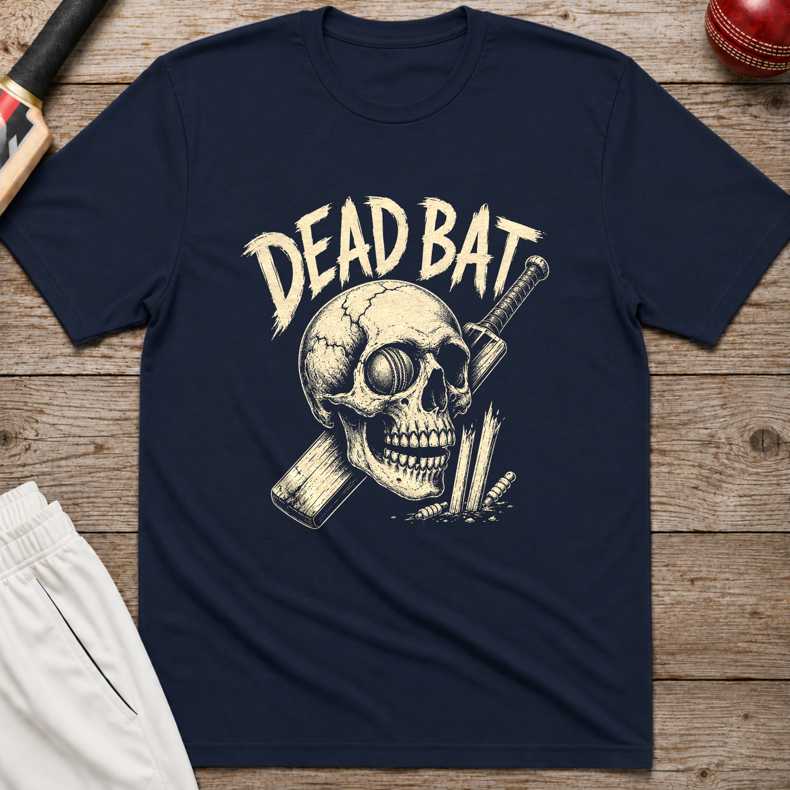 Dead Bat T-Shirt - Navy