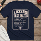 Backyard Test Match House Rules T-Shirt - Navy