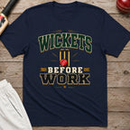 Wickets Before Work T-Shirt - Navy