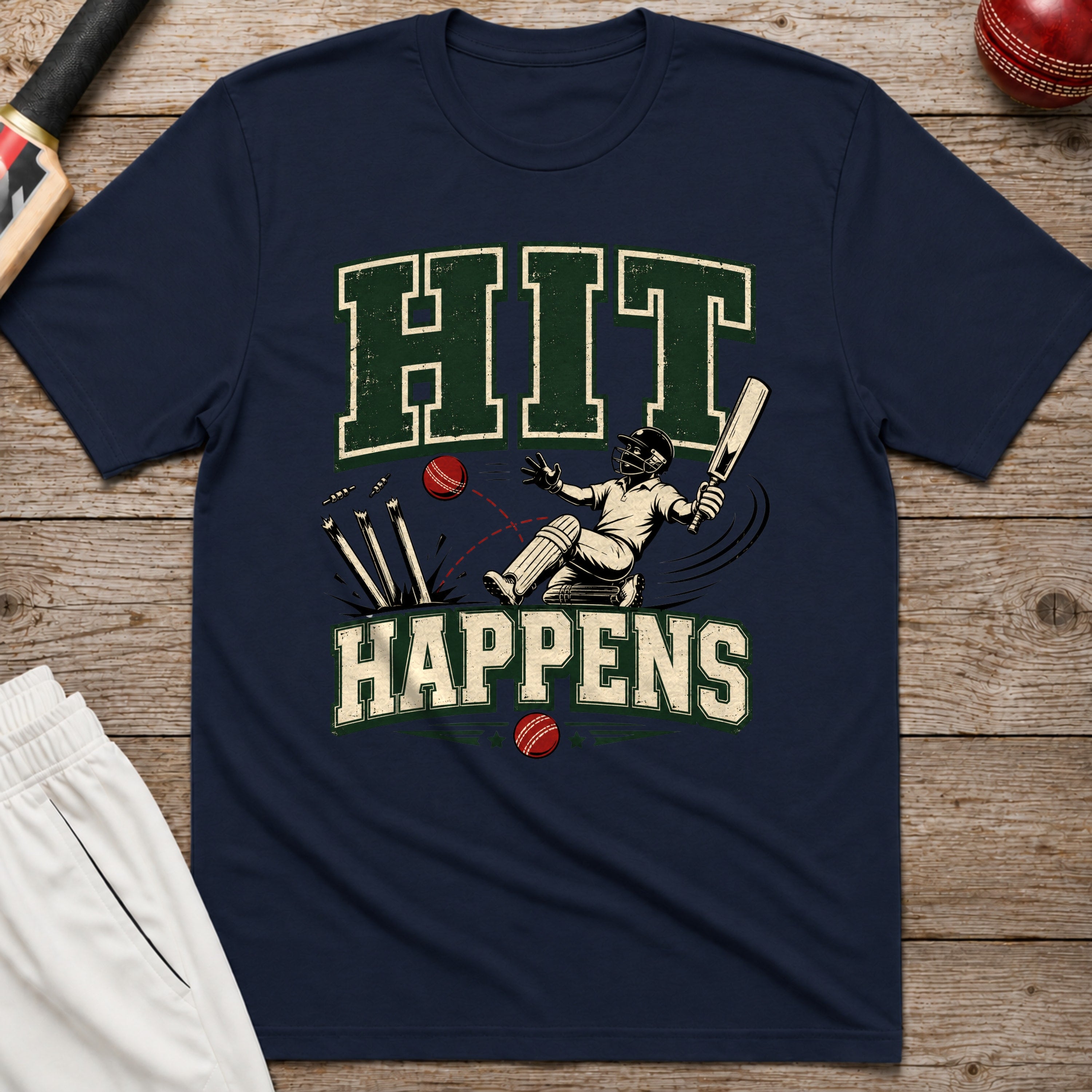 Hit Happens T-Shirt - Navy