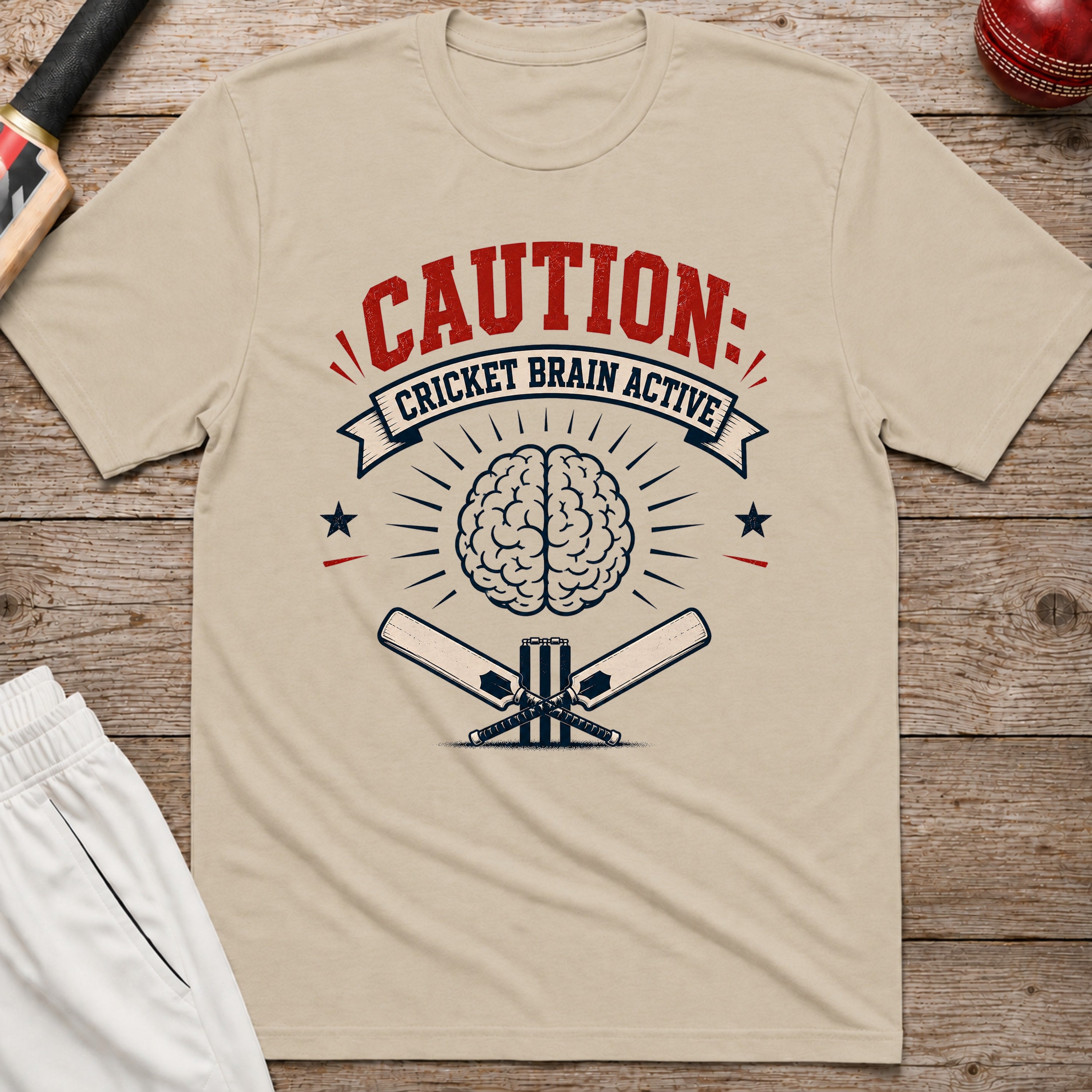 Cricket Brain Active T-Shirt - Sand
