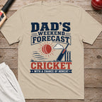 Dads Weekend Forecast T-Shirt - Sand
