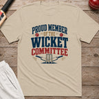 Proud Member Of The Wicket Committee T-Shirt - Sand