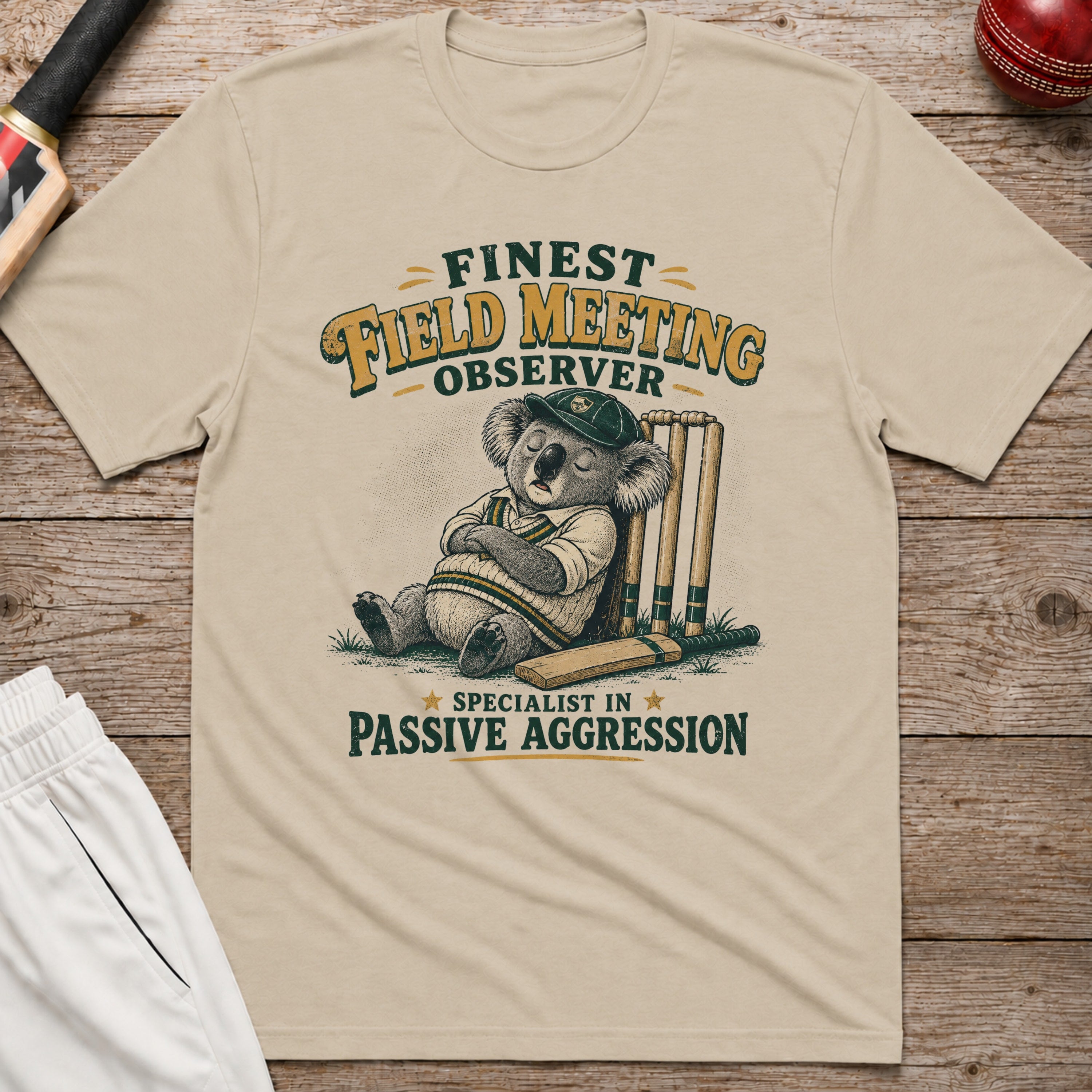 Finest Field Meeting Observer T-Shirt - Sand