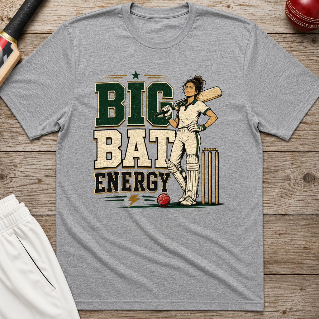 Big Bat Energy T-Shirt - Sport Grey