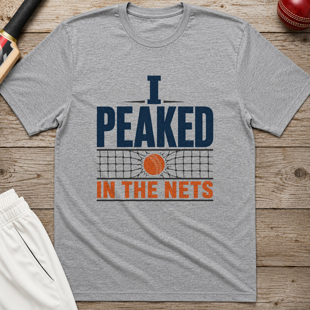 I Peaked In The Nets T-Shirt - Sport Grey