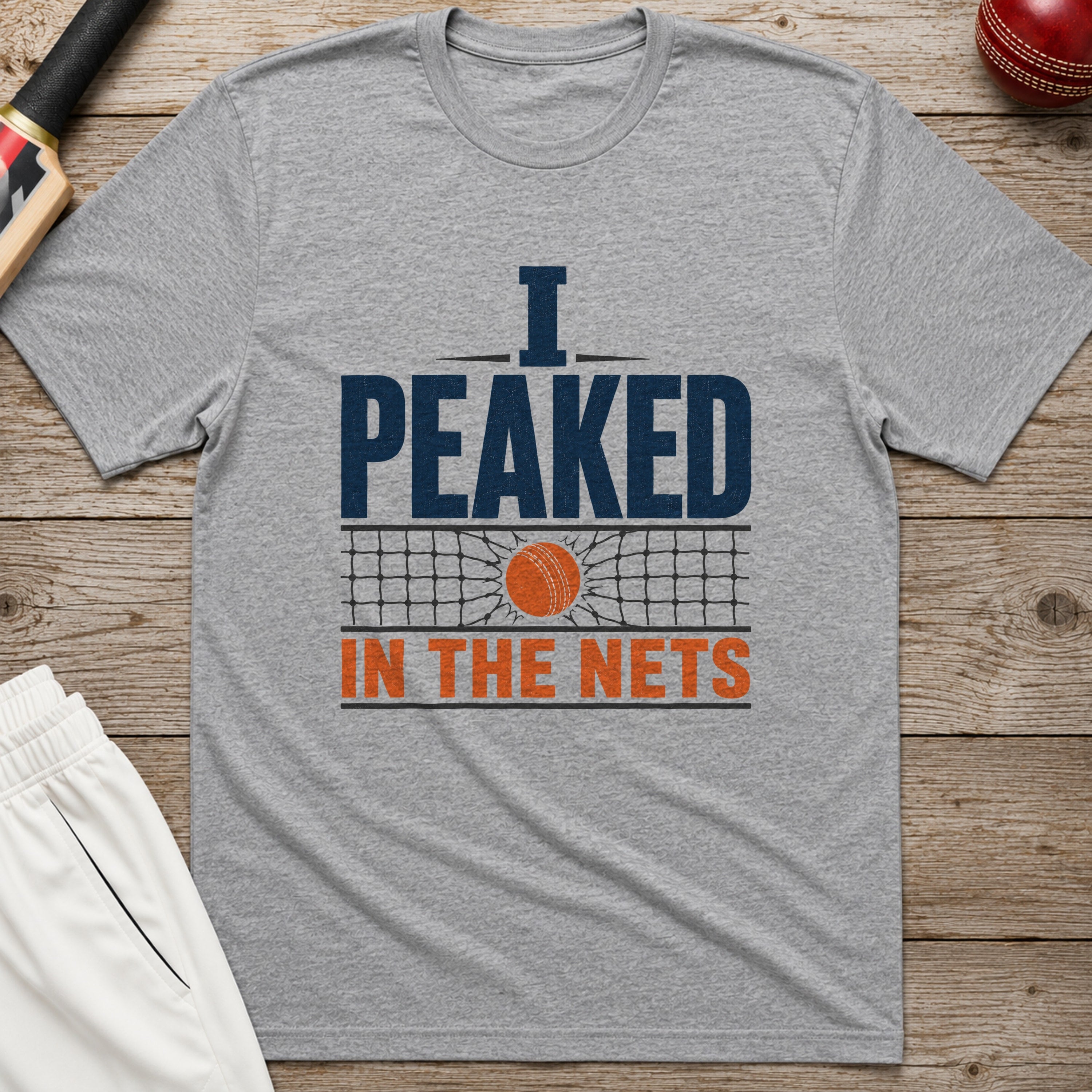 I Peaked In The Nets T-Shirt - Sport Grey